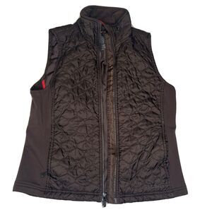 L.L. Bean Brown Quilted Side Stretch Vest Medium